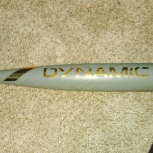 Dynamic Baseball Bat in Gray and Gold